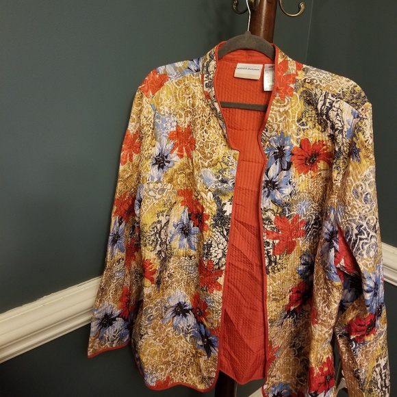 Jackets & Blazers - 💛Floral Alfred Dunner jacket